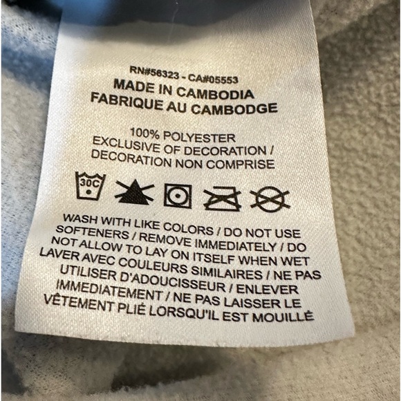 Nike pull over hoodie gray and black‎ size large - Picture 7 of 8